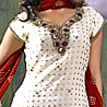 Designer Dress Material In White