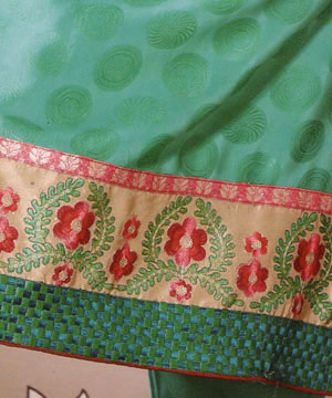 Embroidered Green Shalwar Kameez