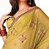 Designer Green Printed Saree