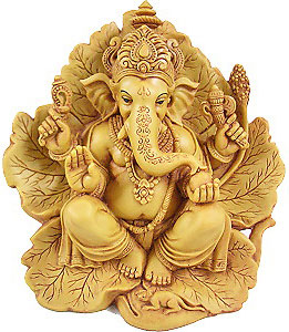 Ganeshji on a Leaf