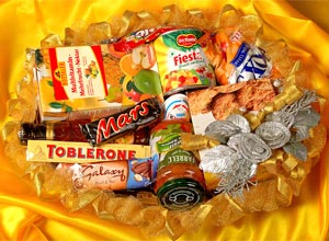 Silver Gold Basket Hamper