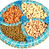 Blue Dryfruit Tray