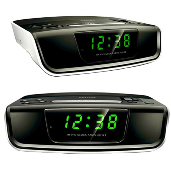 Philips Digital Alarm Clock With Radio Aj3122/12 India