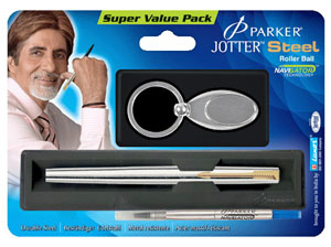 Parker Vector Jotter Steel Roller Ball Pen