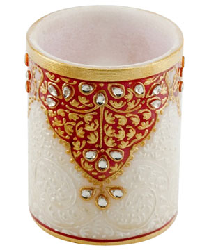 Gold Embossed Pen Stand