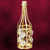 24kt Gold Plated Wine Bottle Studded with Swarovski Crystals, 24K Gold Plated Musical Base with Dolphin Studded with Swarovski Crystals