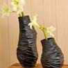 Black Milano Textured Vase