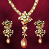 One Gram Gold Kundan Necklace Set