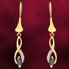 Facetz Diamond & Black Gemstrone Earrings