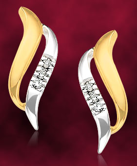 Facetz Diamond Gold Earrings