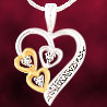 Facetz Diamond Heart Pendant