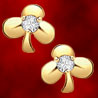 Facetz Diamond Gold Earrings