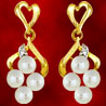 Facetz Diamond & Pearl Earrings