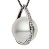Facetz Diamond & Pearl Pendant