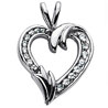 Facetz Diamond Gold Heart Pendant, Facetz Diamond & Black Pearl Gold Earrings