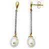 Facetz Pearl Gold Earrings