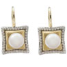 Facetz Pearl & Gold Earrings
