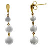 Facetz Pearl Gold Earrings