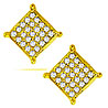 Jpearls Square Diamond Earrings