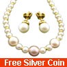 Tanzila Pearl Gold Set
