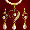Triple Hearts Pendant Set