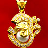 Om Ganesh Gold Pendant