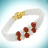Jagdamba Two Row Pearl Bracelet