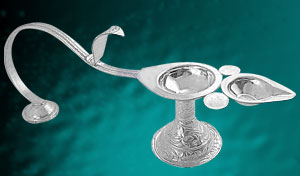 Jagdamba Silver Arati Stand