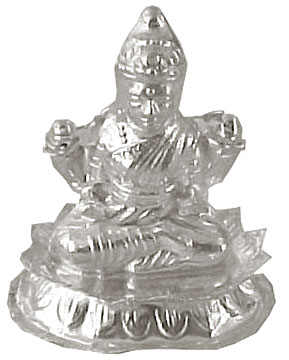 Silver Laxmi Idol