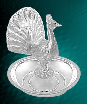 Jagdamba Peacock Shape Incense Sticks Stand