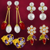Jagdamba Set of Four Pair Earrings