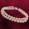 Jagdamba 2 String Pink Pearl Bracelet