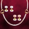Jagdamba Combination Heart Pearl Set