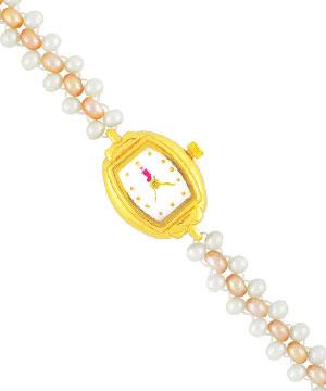 Jagdamba Amazing Pearl Watch