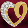 Jagdamba Timeless Heart Diamond Pendant