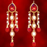 Stone-Kundan Earrings