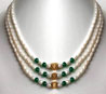 Rakhi Gifts to India, 3 Line Pearl Necklace Rakhi Gifts to India, 3 Line Pearl Necklace