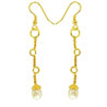 Fancy Freshwater Pearl & Gold Plated Earrings