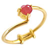 Heart Shaped Gold Ring
