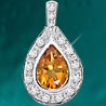 Rhodium Plated Pendant