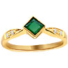Diamond and Emerald Ring