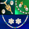 3 Colorful Freshwater Pearl Sets
