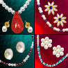 4 Colorful Freshwater Pearl Sets