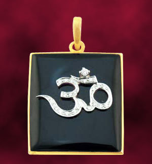 Om Religious Diamond Pendant