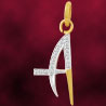 Initial 'A' Diamond Pendant