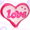 Pink Heart Cushion