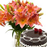 Gift Charming Floral Hamper on Mothers Day 