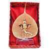 Amazing Leaf Ganesh with Head Gear