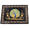 Outstanding Velvet Hand Made Peacock Painting