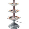 5 Step White Metal Electrical Floor Lamp